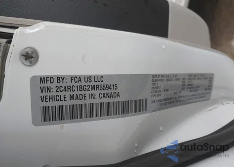 2021 Chrysler Pacifica Touring L z USA, uszkodzony, nr VIN 2C4RC1BG2MR559415